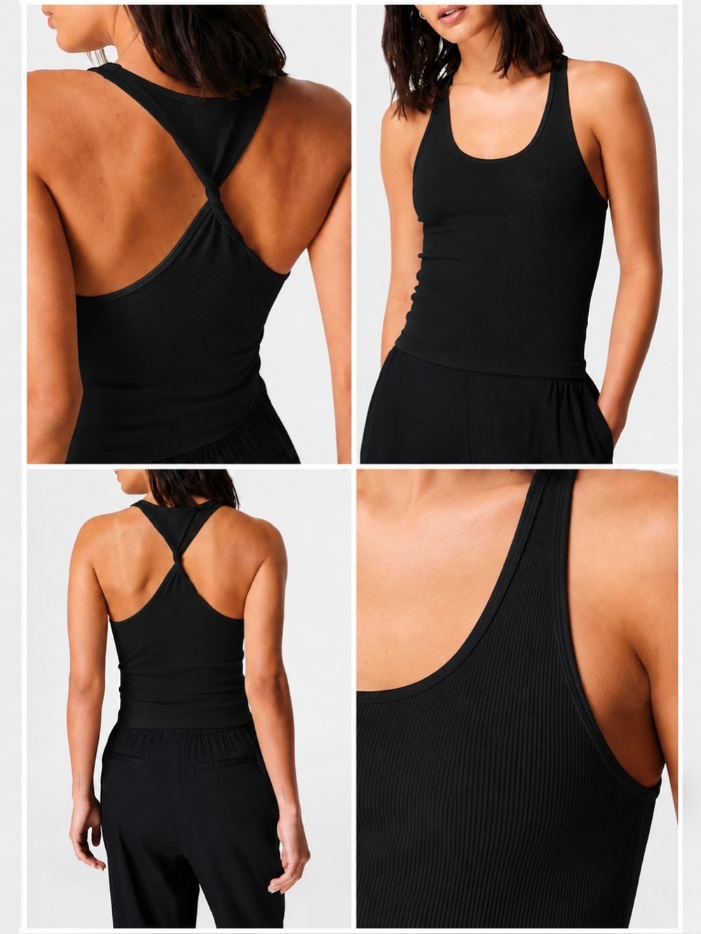 Sweaty Betty Twisted Seamless Ribbed Tank - NWOT